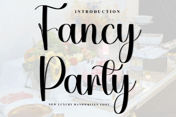 Fancy Party Font for Handmade Creators