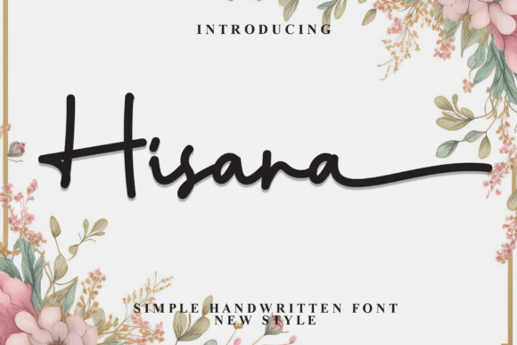 Hisana: A Script Font for Elegant Web Design