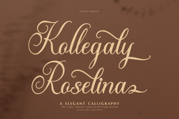 Kollegaly Rosalina: A Timeless Script Font for Professional Branding