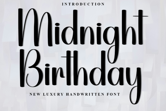 Midnight Birthday: The Font That Elevates Your Brand