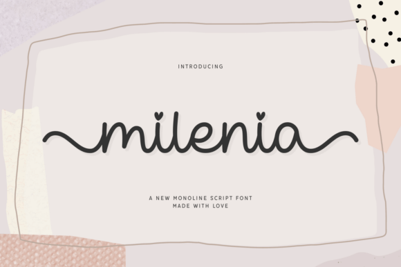 Milenia: A Script Font for Editorial Elegance