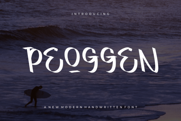 Peoggen: A Playful Handwritten Font for Creative Branding