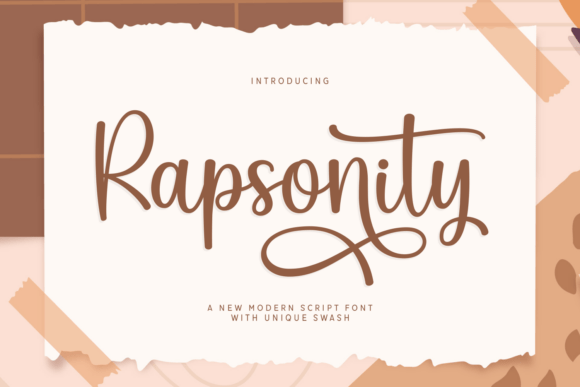 Rapsonity: A Script Font for Creative Crafters and Product Makers