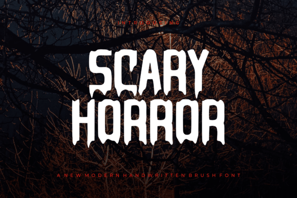 Scary Horror: A Typeface That Adds Chills to Your Design