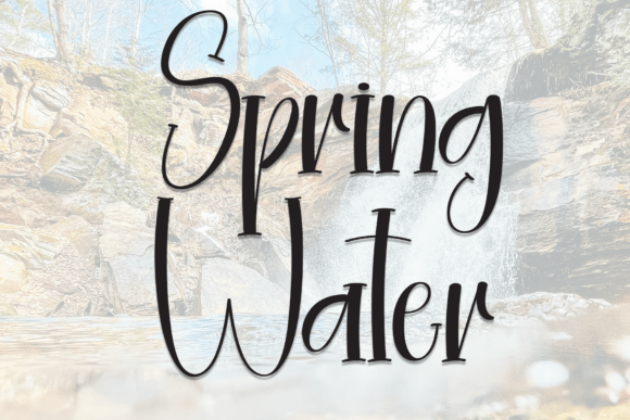 Spring Water: A Script Font That Flows Like Branding